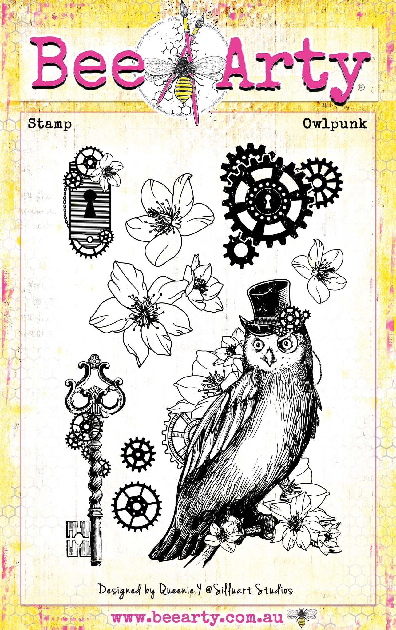 Beearty - Rustic Blossom - Owlpunk Clear Stamp