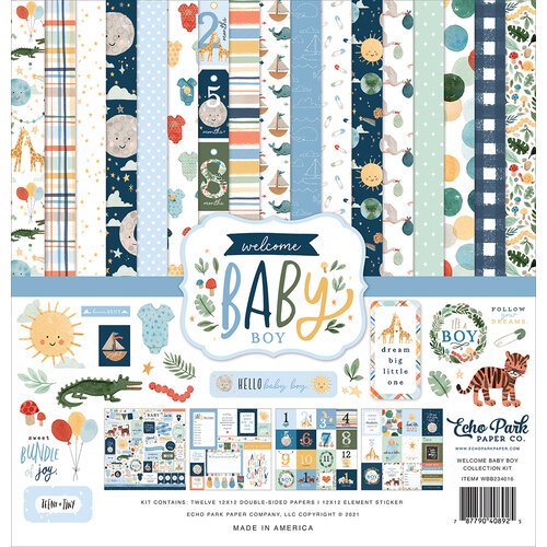 Echo Park  - Collection Kit  - Welcome Baby Boy