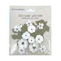 49 and Market Flowers - Rustic Blooms - White