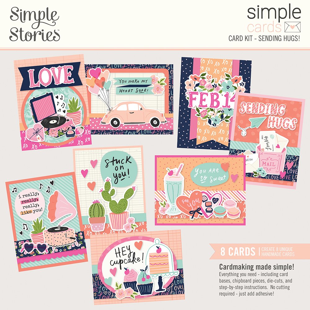 Simple Story  - simple Cards  NEW Card kit "Sending Hugs"