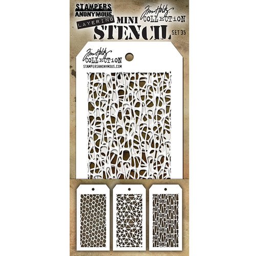 Tim Holtz - Stampers Anonymous - Mini Stencil Set 35
