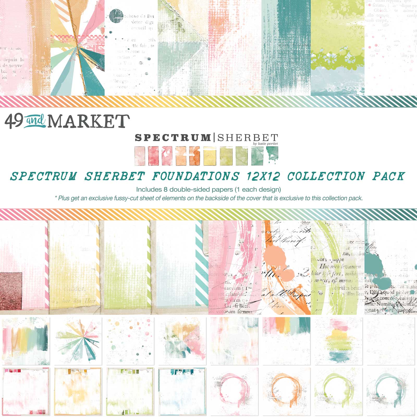 49 Market Spectrum Sherbet  FOUNDATION 12″ Collection Pack