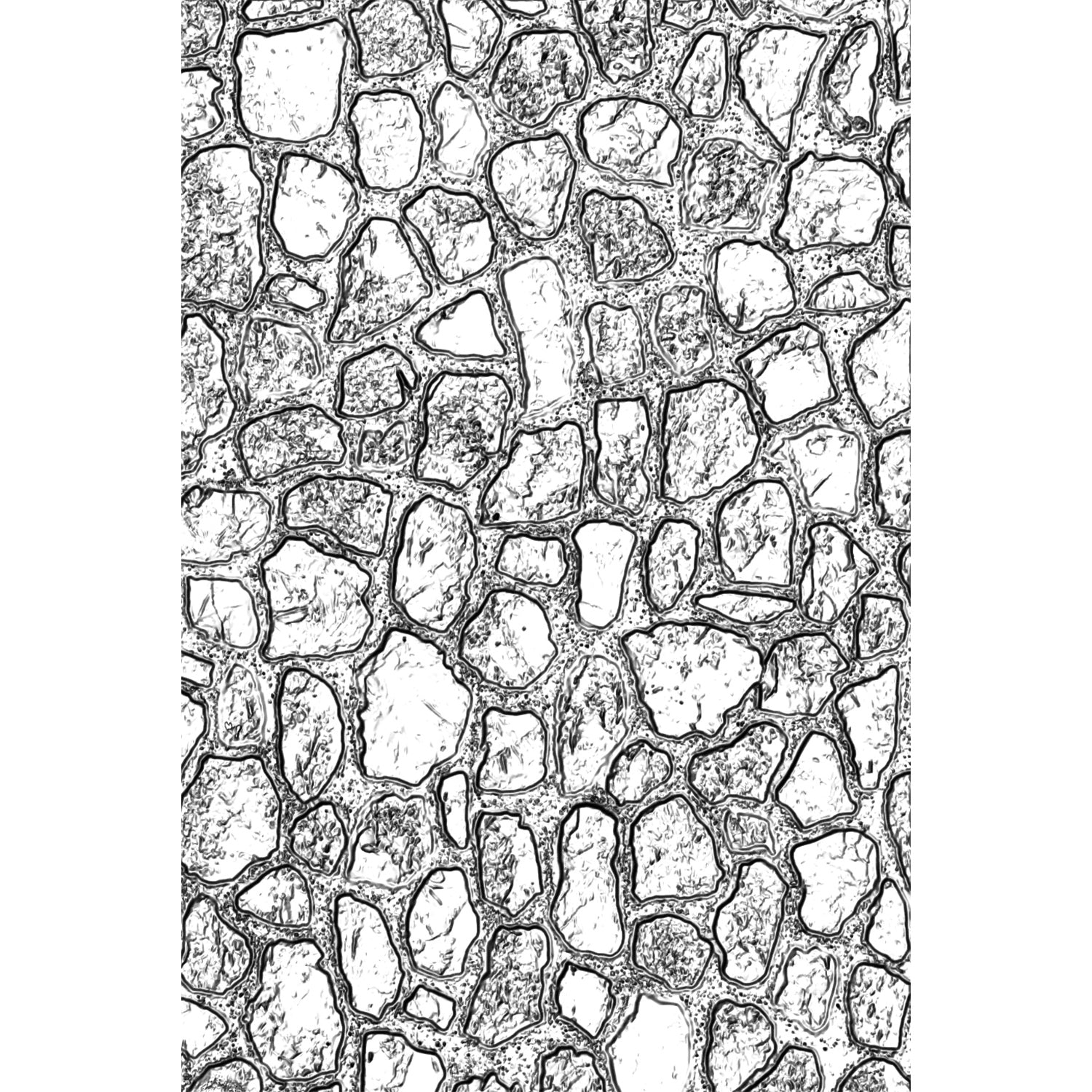 Tim Holtz - SIZZIX   "3 -D Texture Fades " Cobble Stone