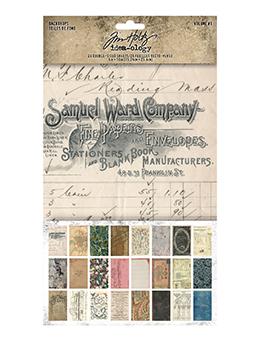 Tim Holtz Collection  Idealolgy - Backdrops  Volume 1