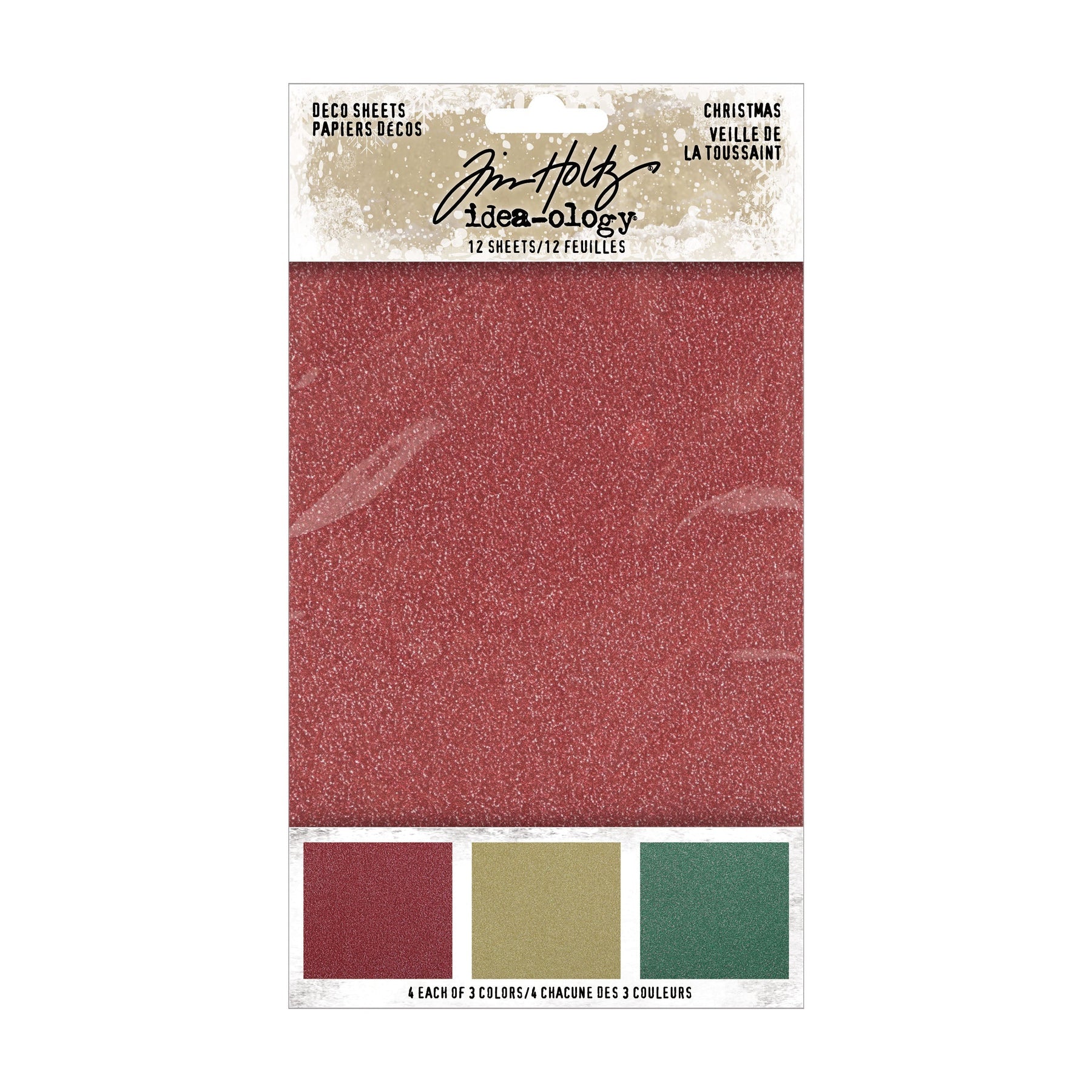 Tim Holtz Ideaology Christmas Deco Sheets