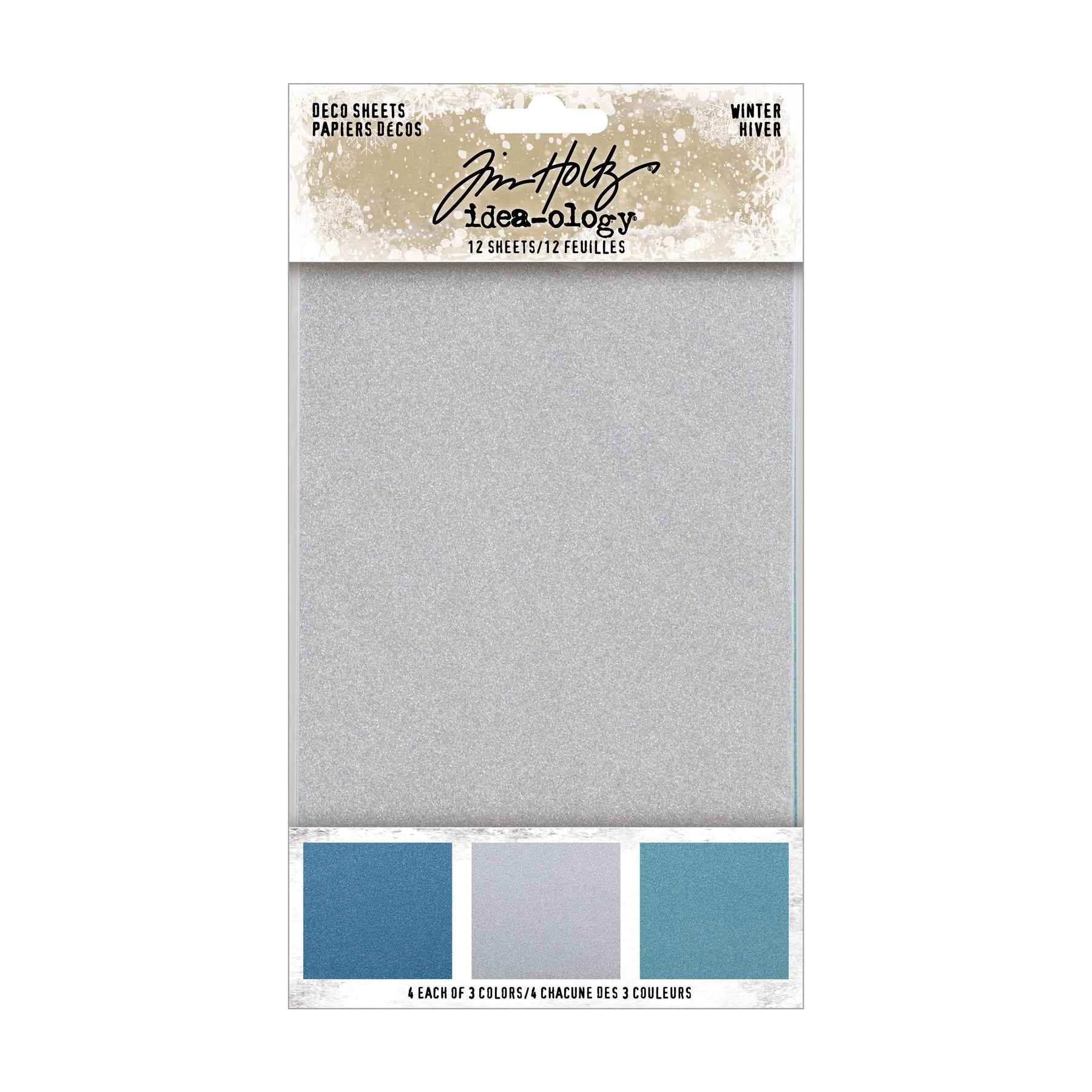 Tim Holtz Ideaology Christmas Sparkling Adhesive Backed Sheets