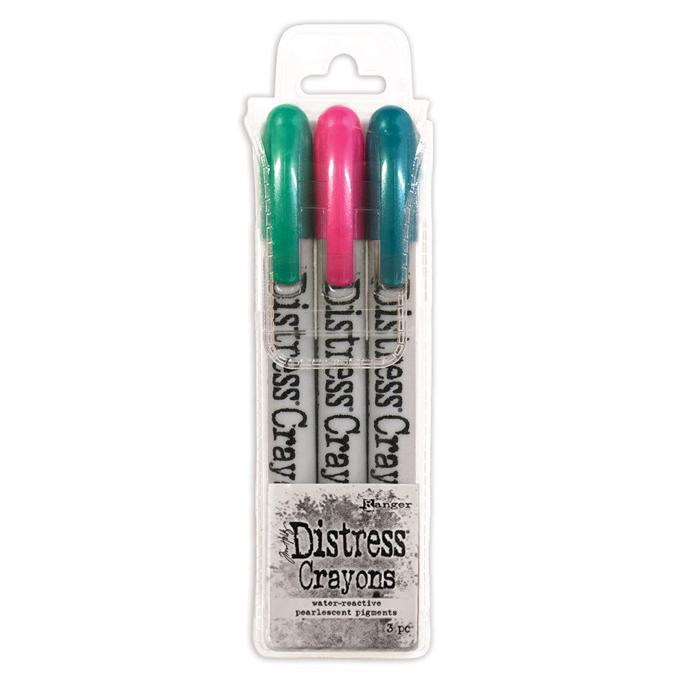 Distress Pearl Crayons - Holiday set 4