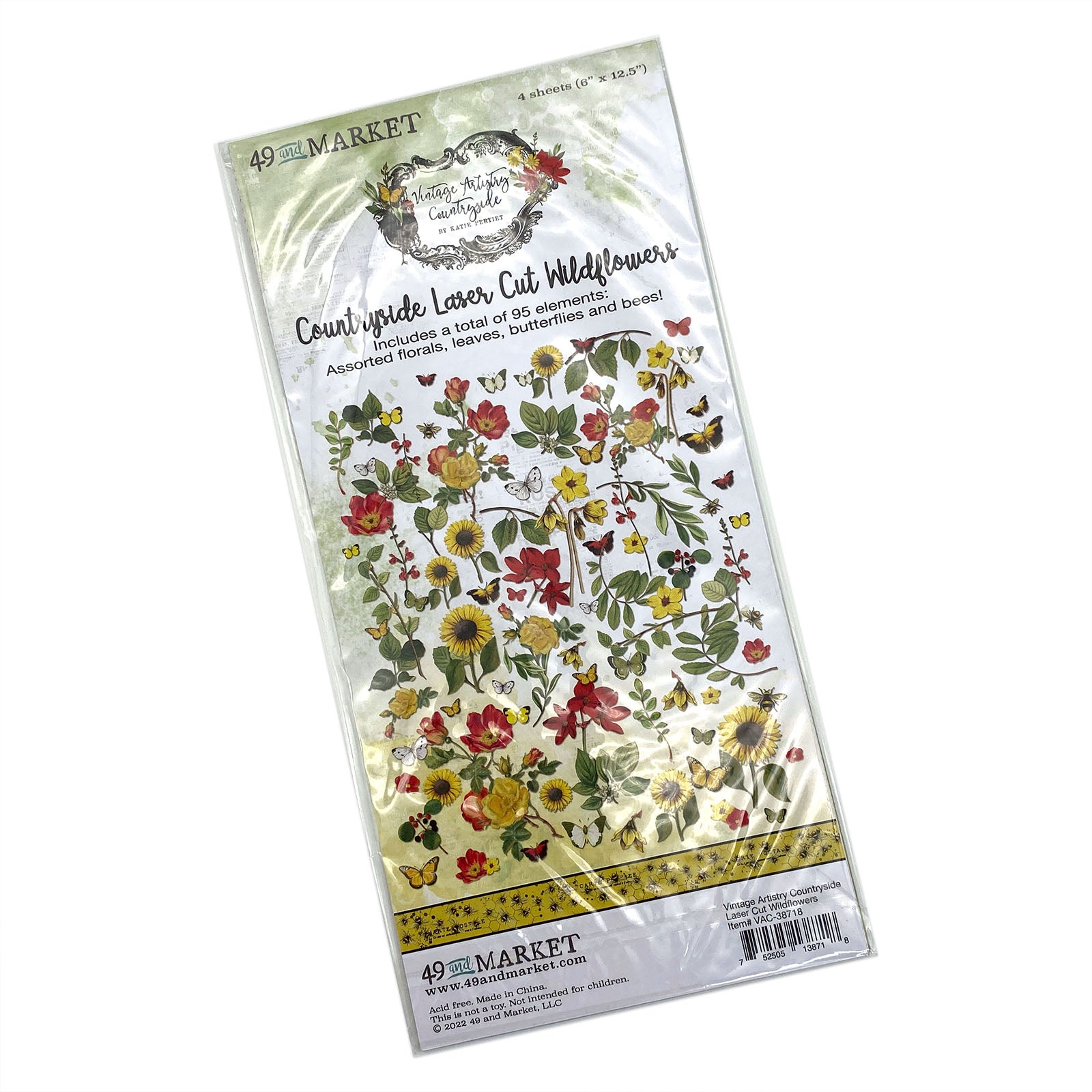 49 and Market-Vintage Artistry-Countryside Laser Cut Wildflowers