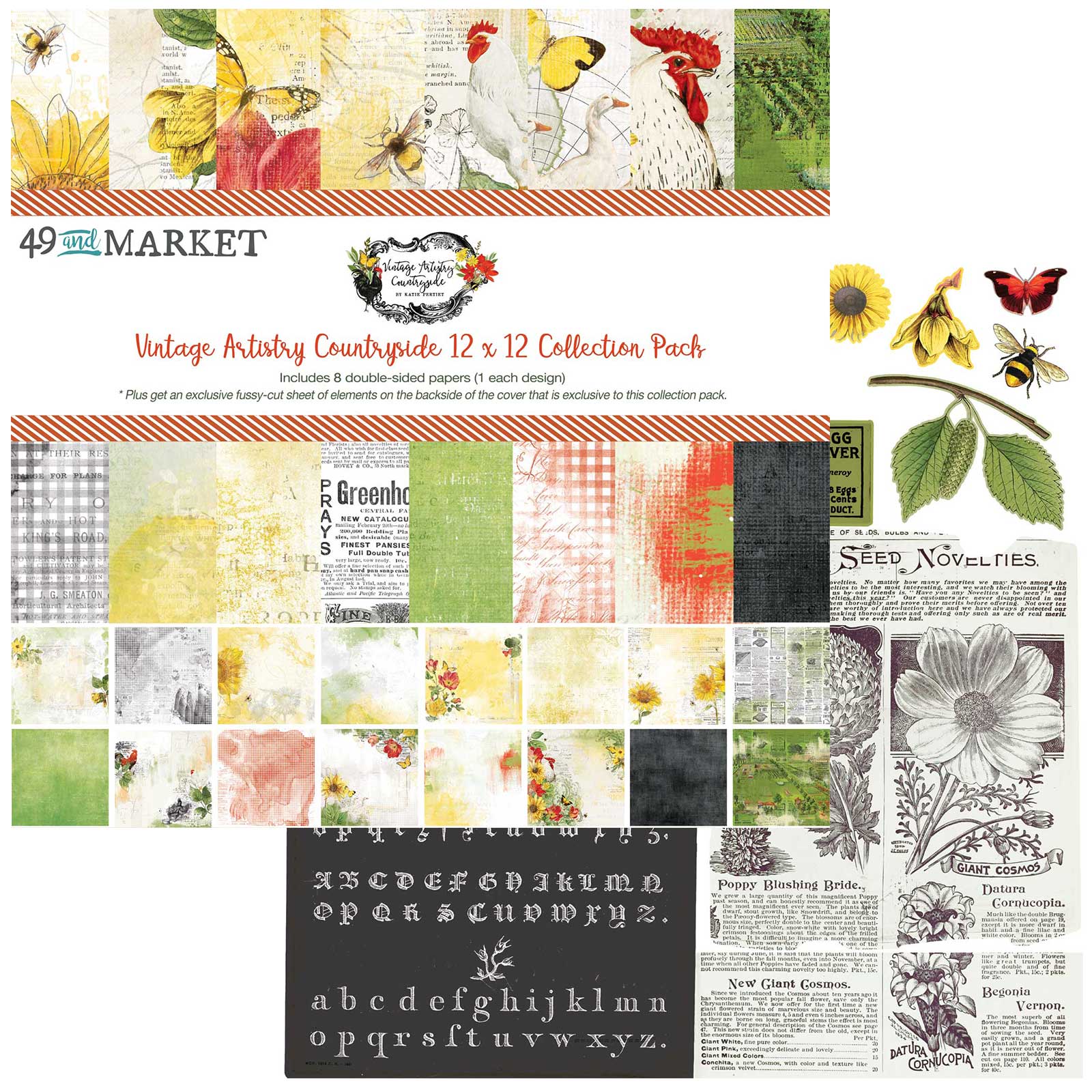 49 and Market-Vintage Artistry-Countryside Collection Pack