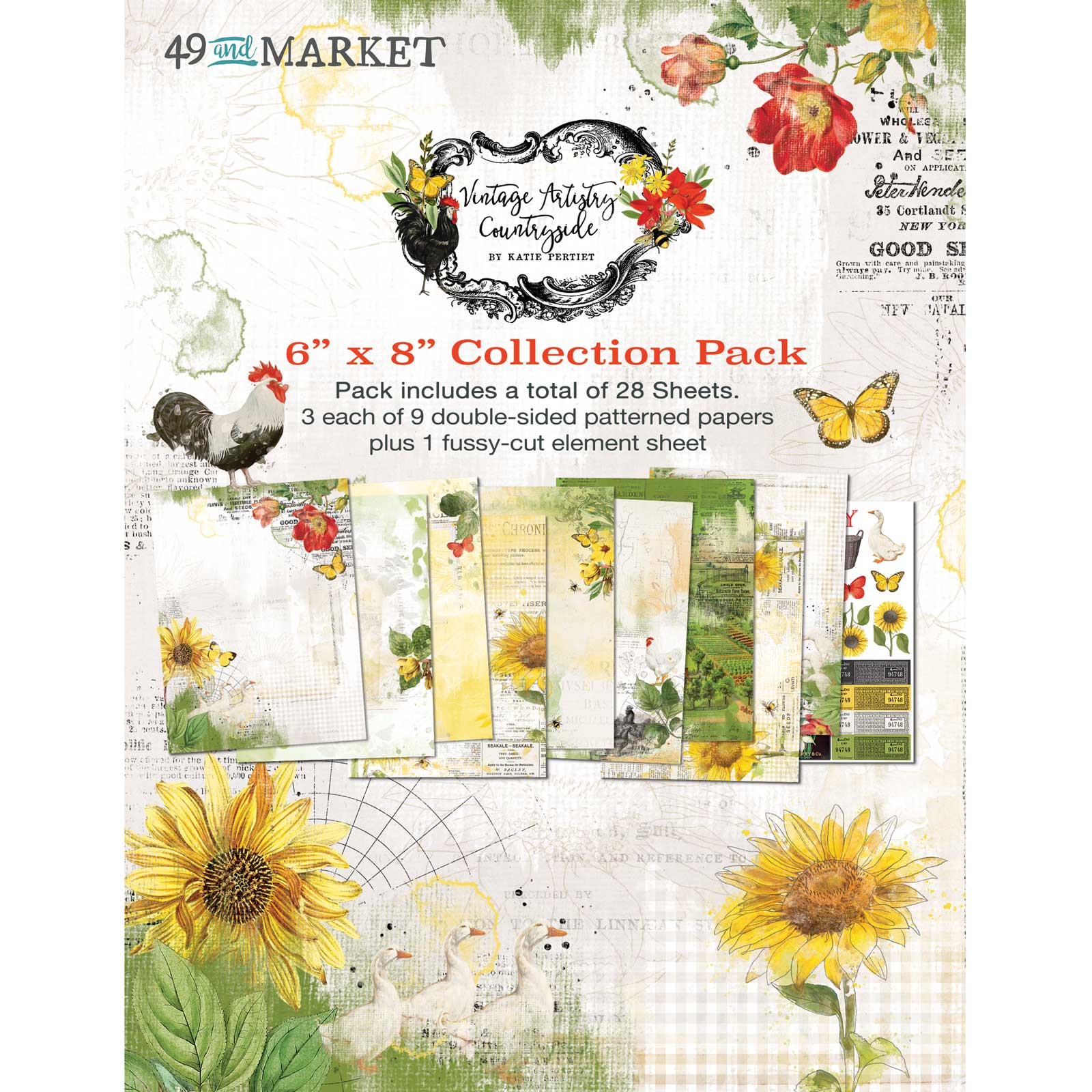 49 and Market Vintage Artistry-Countryside-6x8 Collection