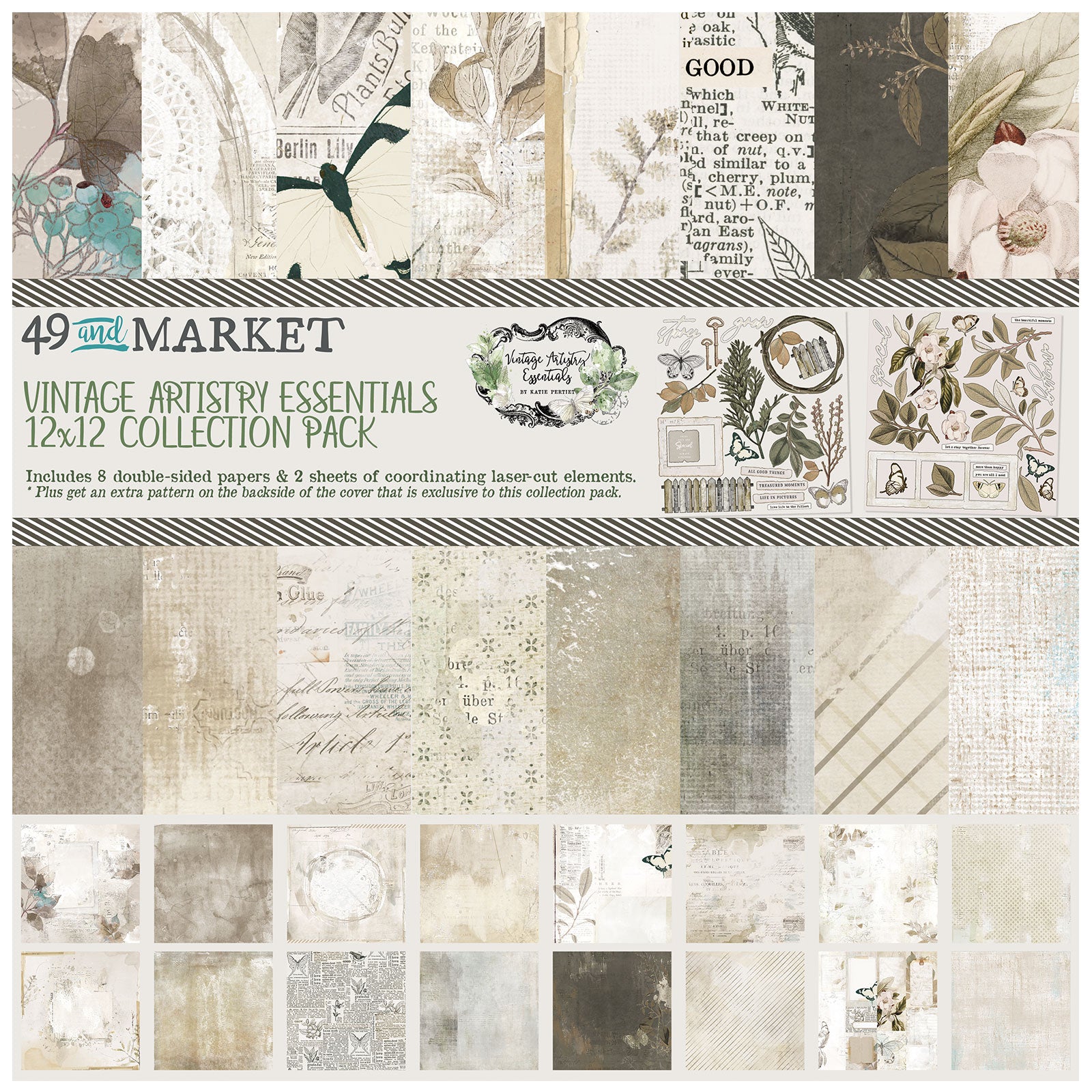 49 and Market  Vintage Artistry Essentials  Paper collection Pack