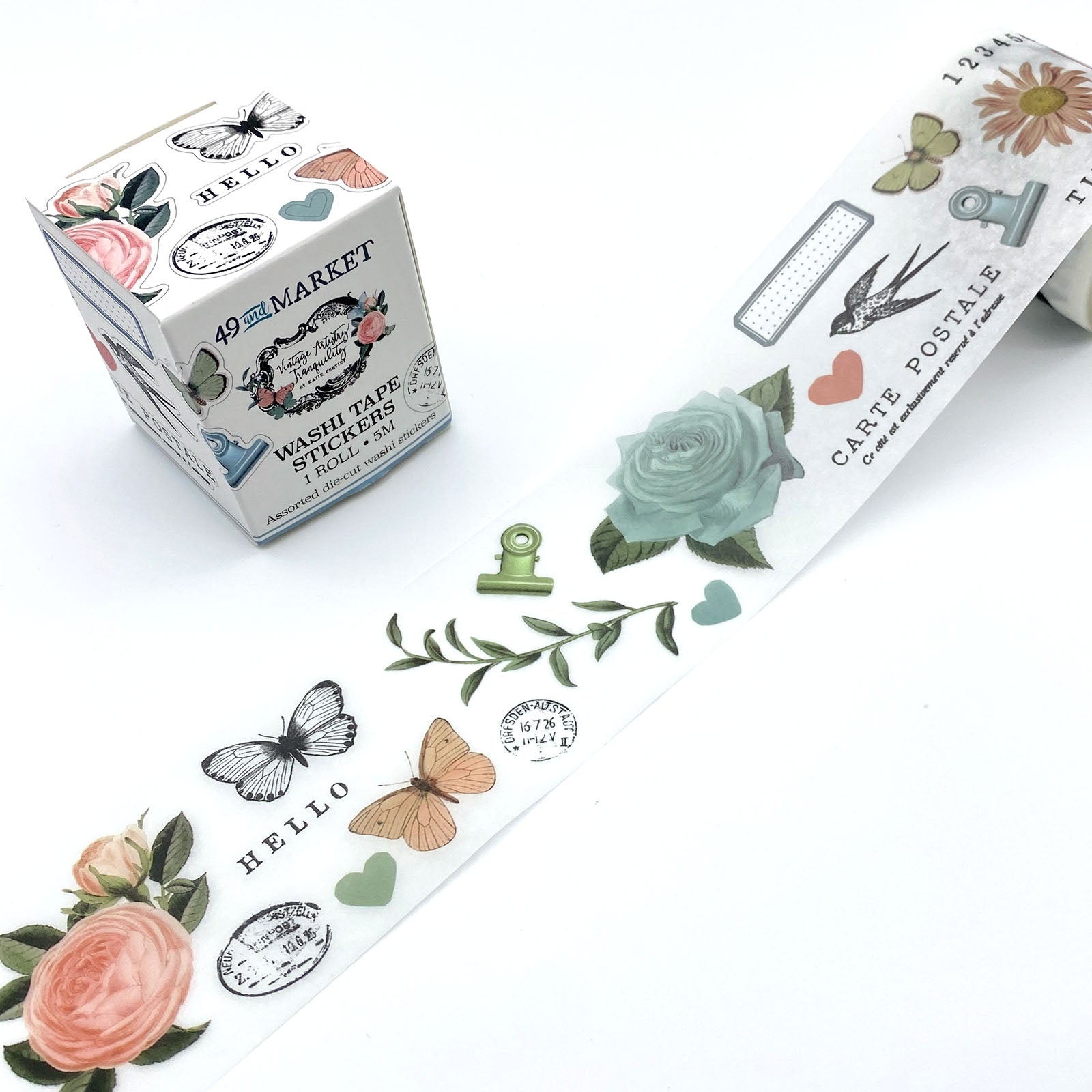 49 and Market Tranquility Washi Tape Stickers