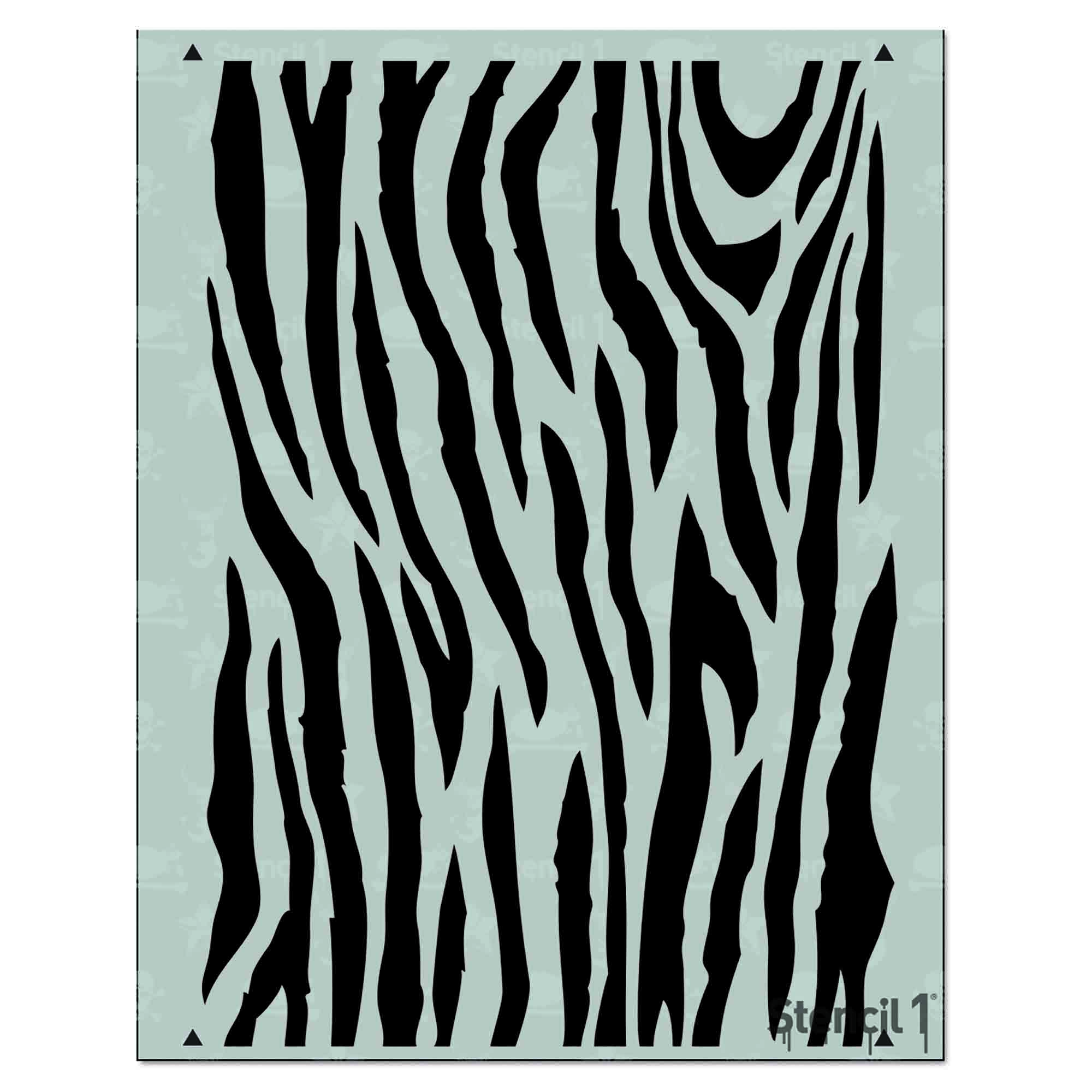 Stencil 1 Zebra Repeat Pattern.