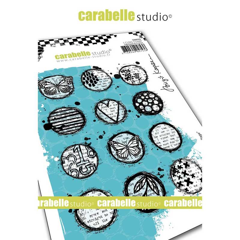 Carabelle  Studio  Art Stamp Circles Collage