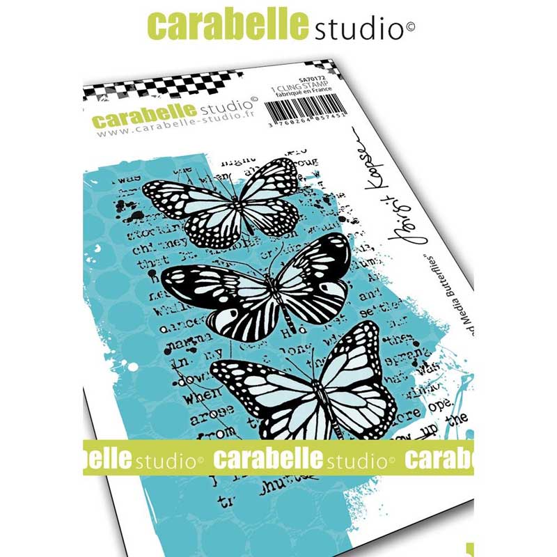 Carabelle  Studio  Art Stamp Mix Media Butterflies
