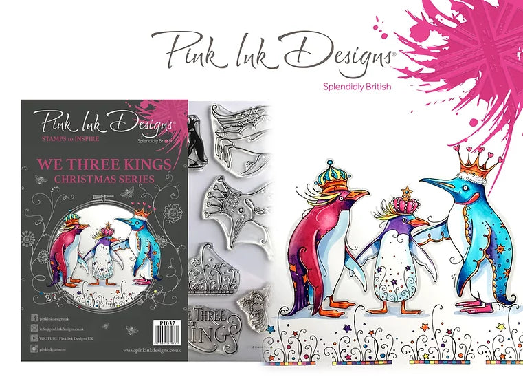 Pink Ink Designs  Stamps  - Christmas Series - We Three Kings