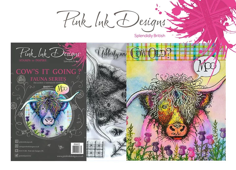 Pink Ink Designs  - Fauna Series  - Cow's it Going