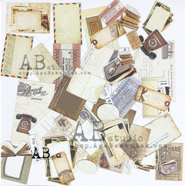AB Studio -Die cuts Vintage  49 pieces