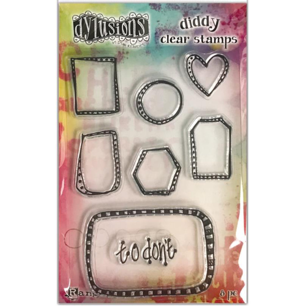 Dylusions Diddy Clear stamps  Box it  Up