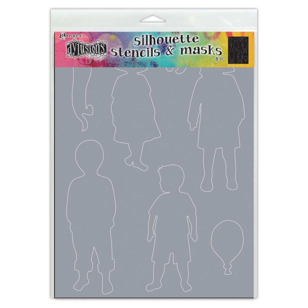 Dylusions  Stencil  Large  Grand Kids