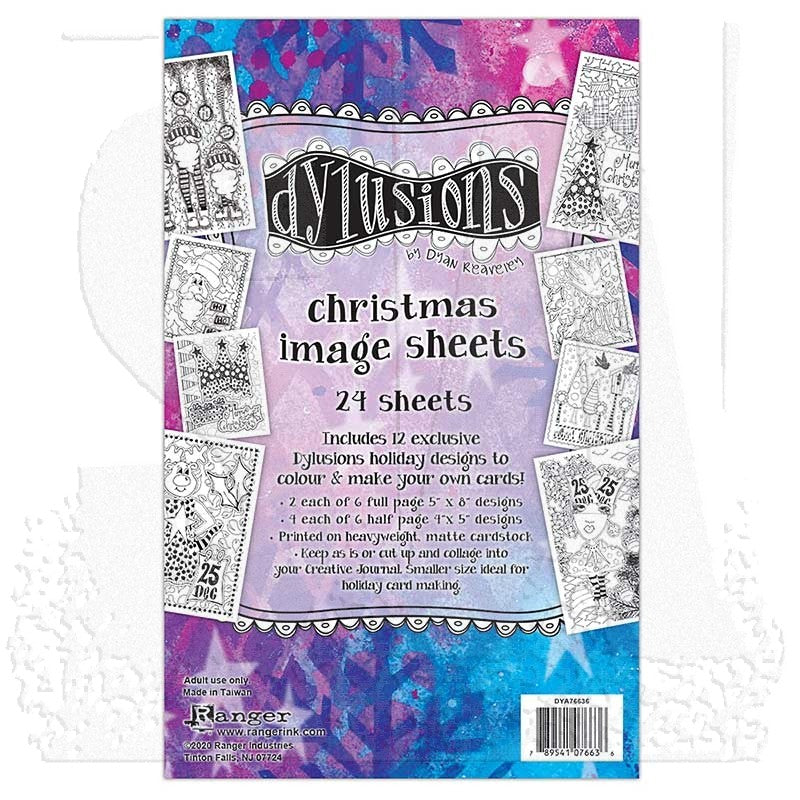 Dylusions Christmas Image Sheets