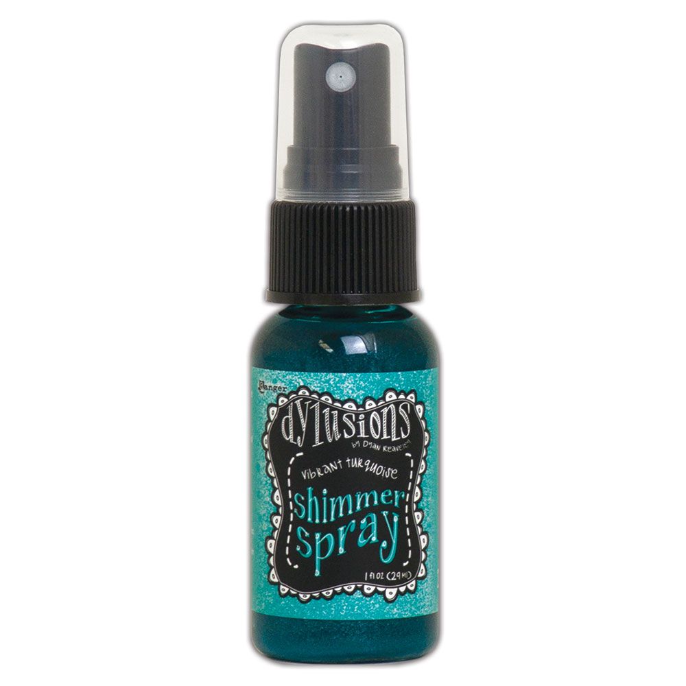 Dylusions Shimmer Spray - Vibrant Turquoise  1oz