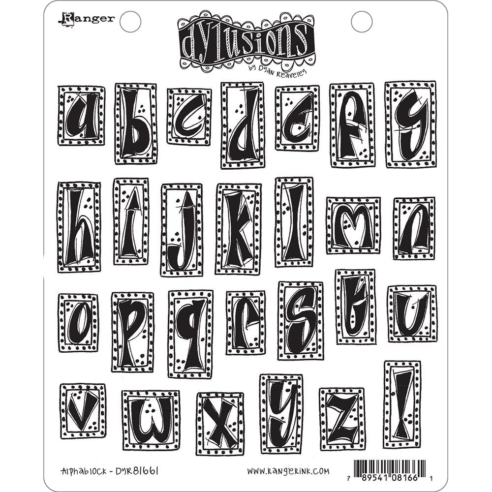 Dylusions Stamps "Alphablock  "