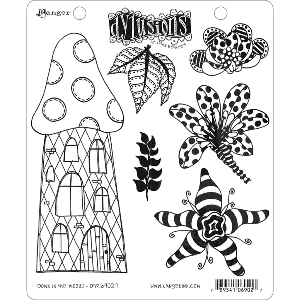 Dylusions Stamps "Down in the Woods    "