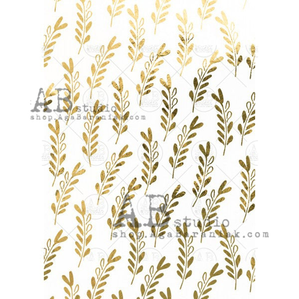 AB Studio   Gold  decoupage  rice Paper