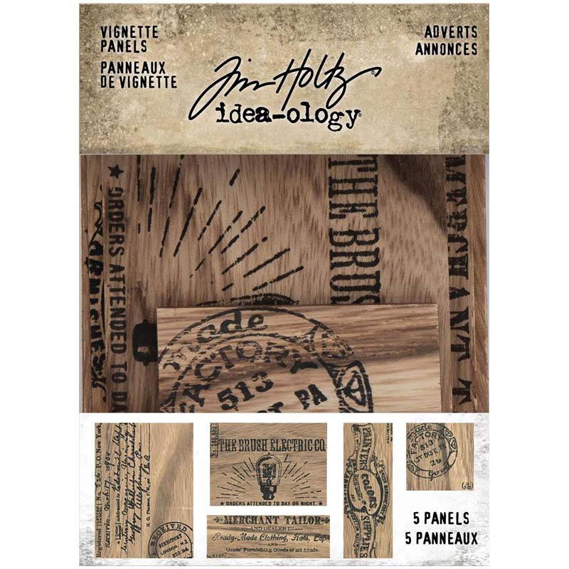 Tim Holtz Collection  Idealolgy - Vingette Panels Adverts