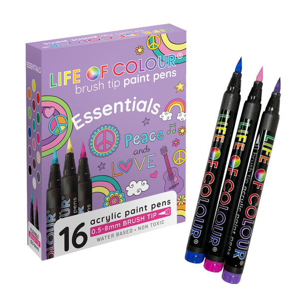 Life of Colour Brush Tip Paint Pens