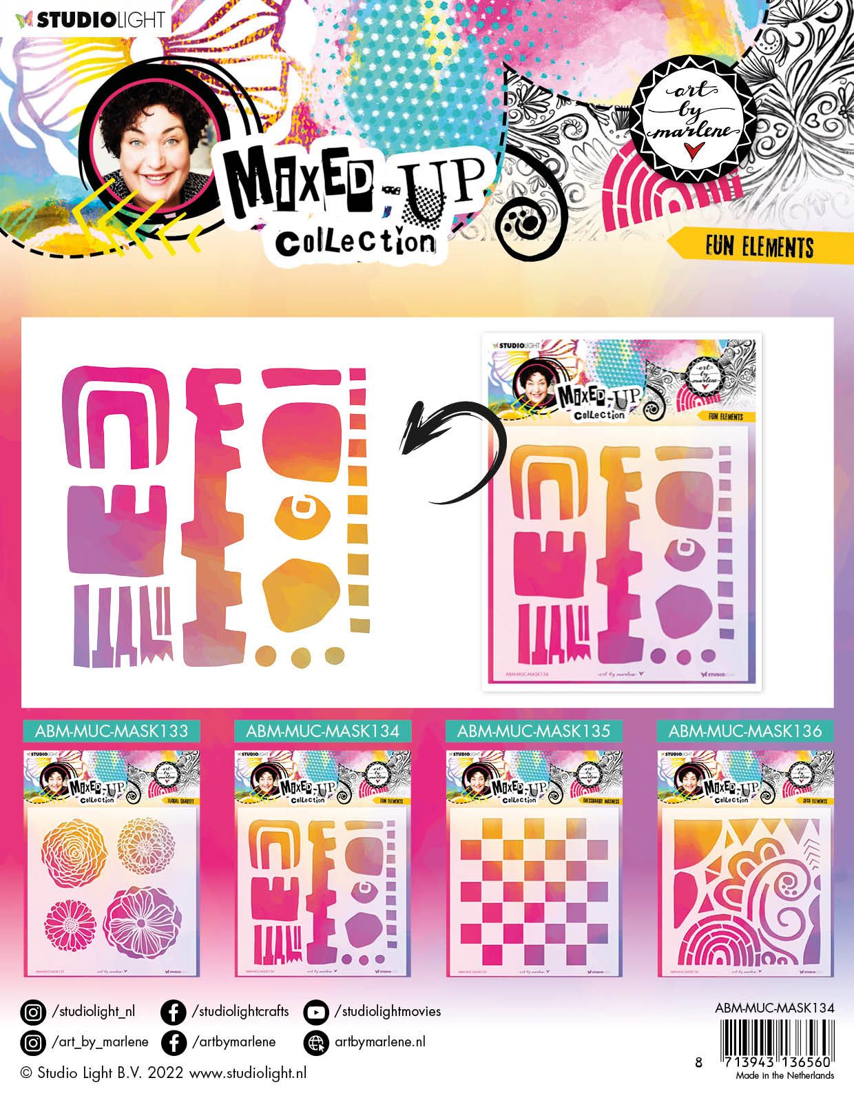 Art by Marlene-Mixed Up Collection-Fun Elements-Stencils