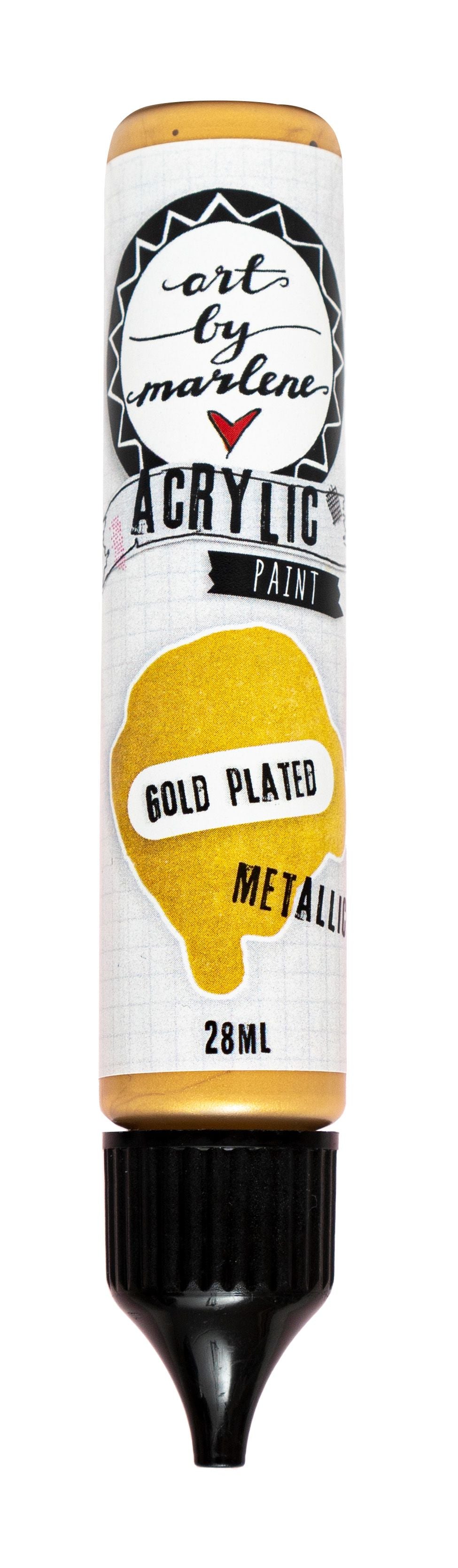 Art By Marlene - Acrylic Paint - Gold Plate Metalic