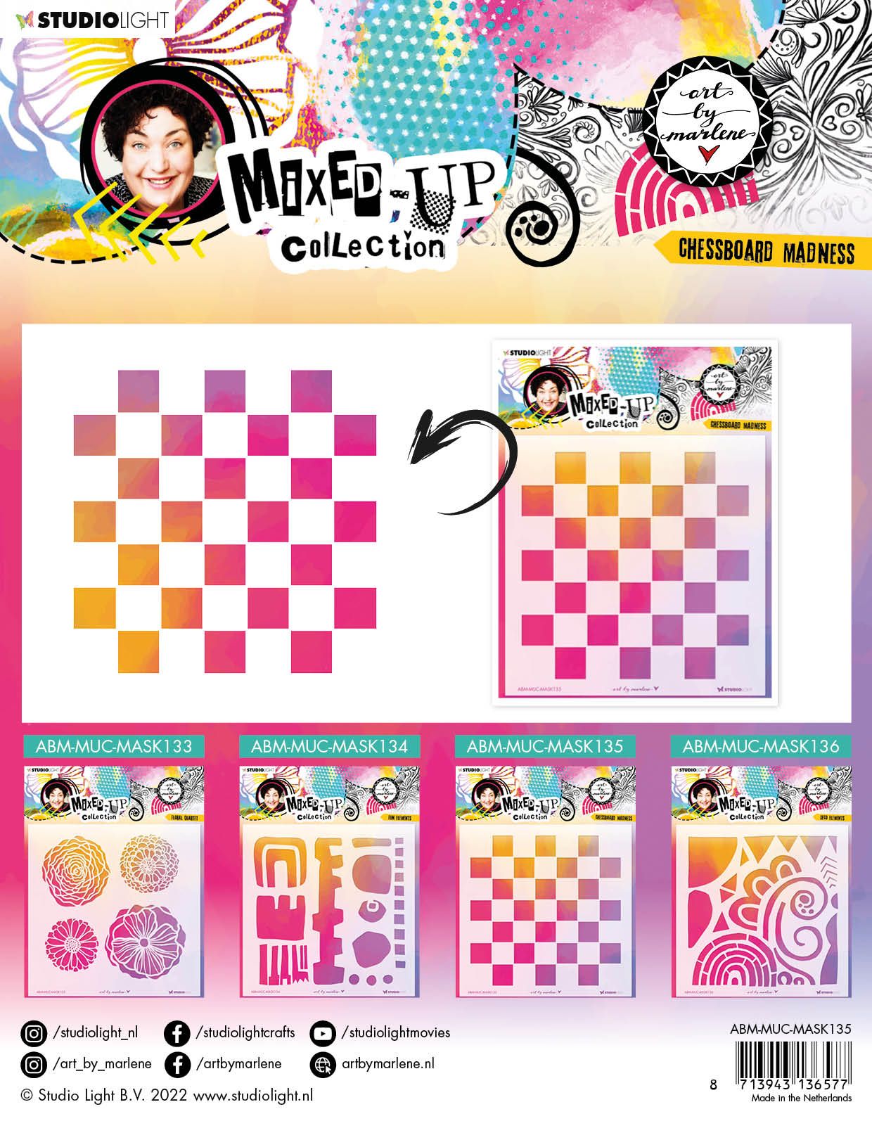 Art by Marlene-Mixed Up Collection-Chessboard Madness-Stencils