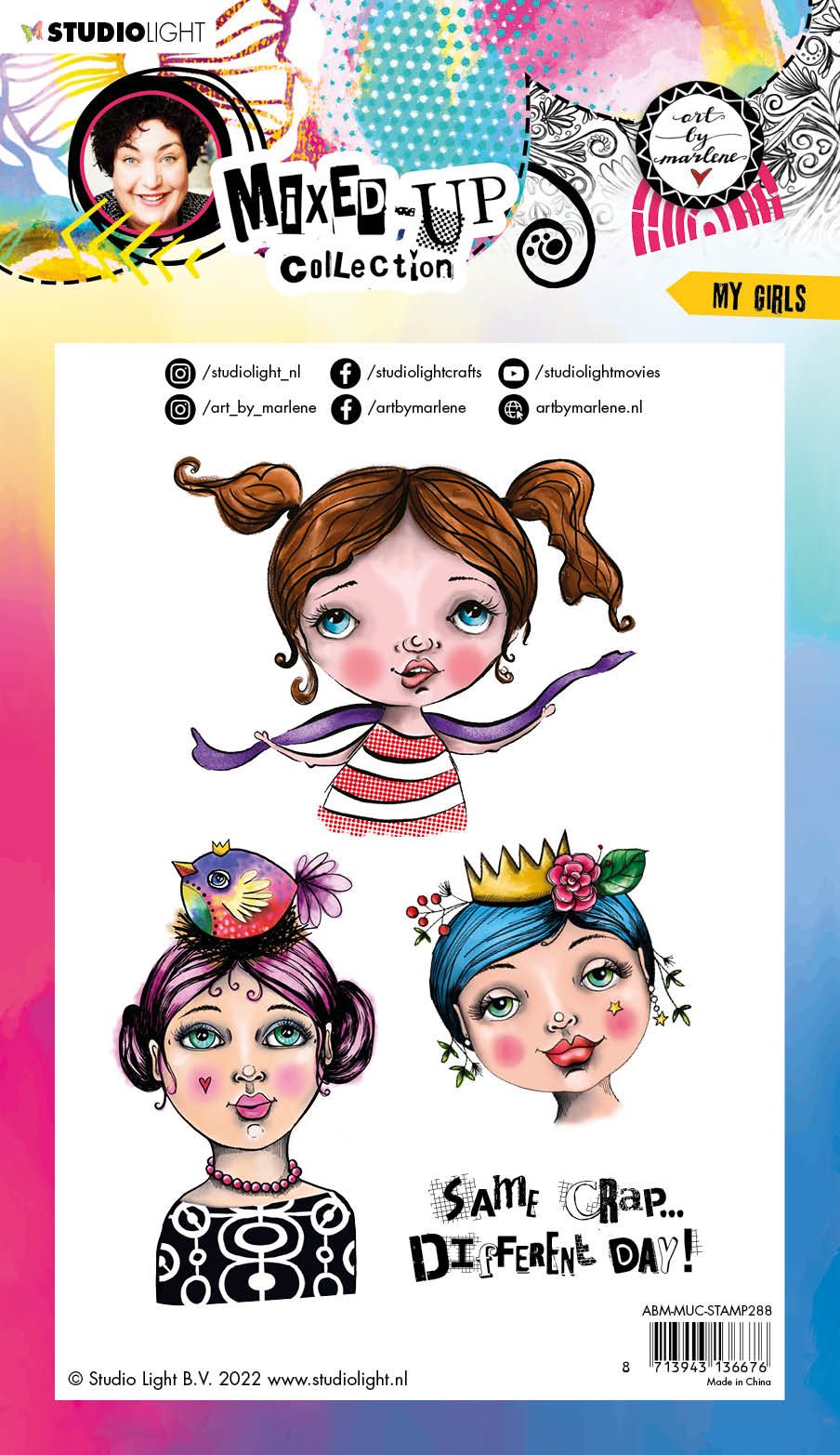Art by Marlene-Mixed Up Collection-My Girls Stamp