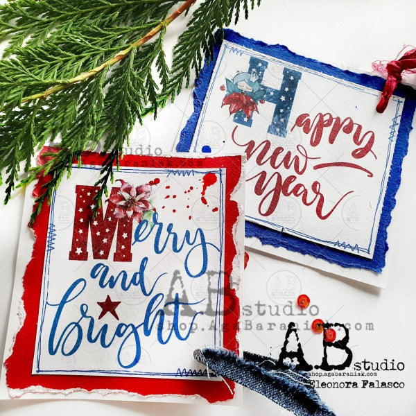 AB Studio - stamp- Merry and Bright