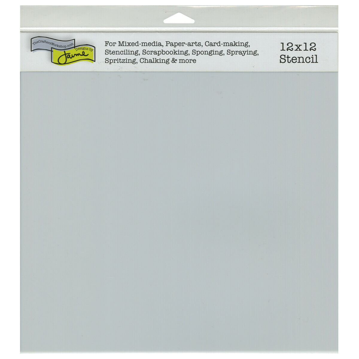 The Crafters Workshop " Stencil sheets  " 12 x12" 3 pack