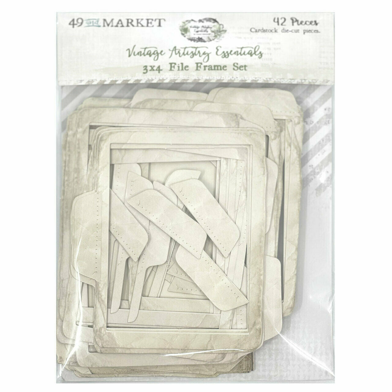 49 Market  Vintage Artistry Essentials  3" x 4 "File frame Set