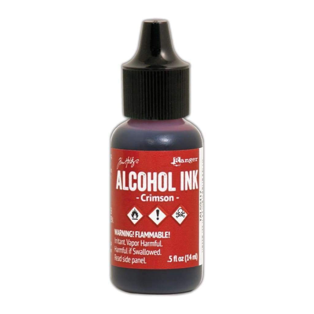 Alcohol Ink -  Crimson