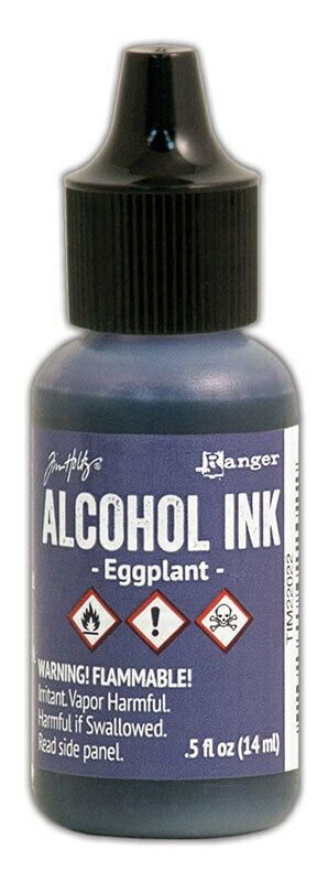 Alcohol Ink -  Egg Plant
