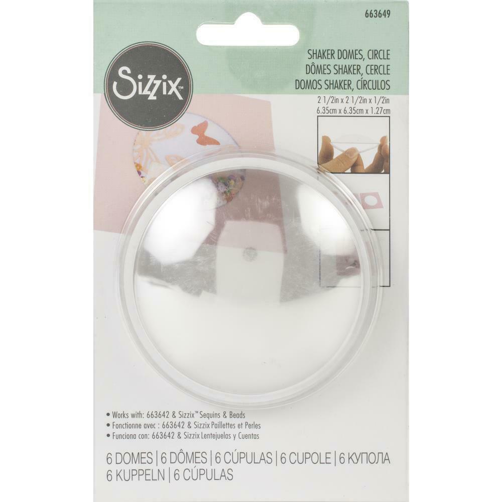 Sizzix  Shaker Domes - Circle 2 1/2"