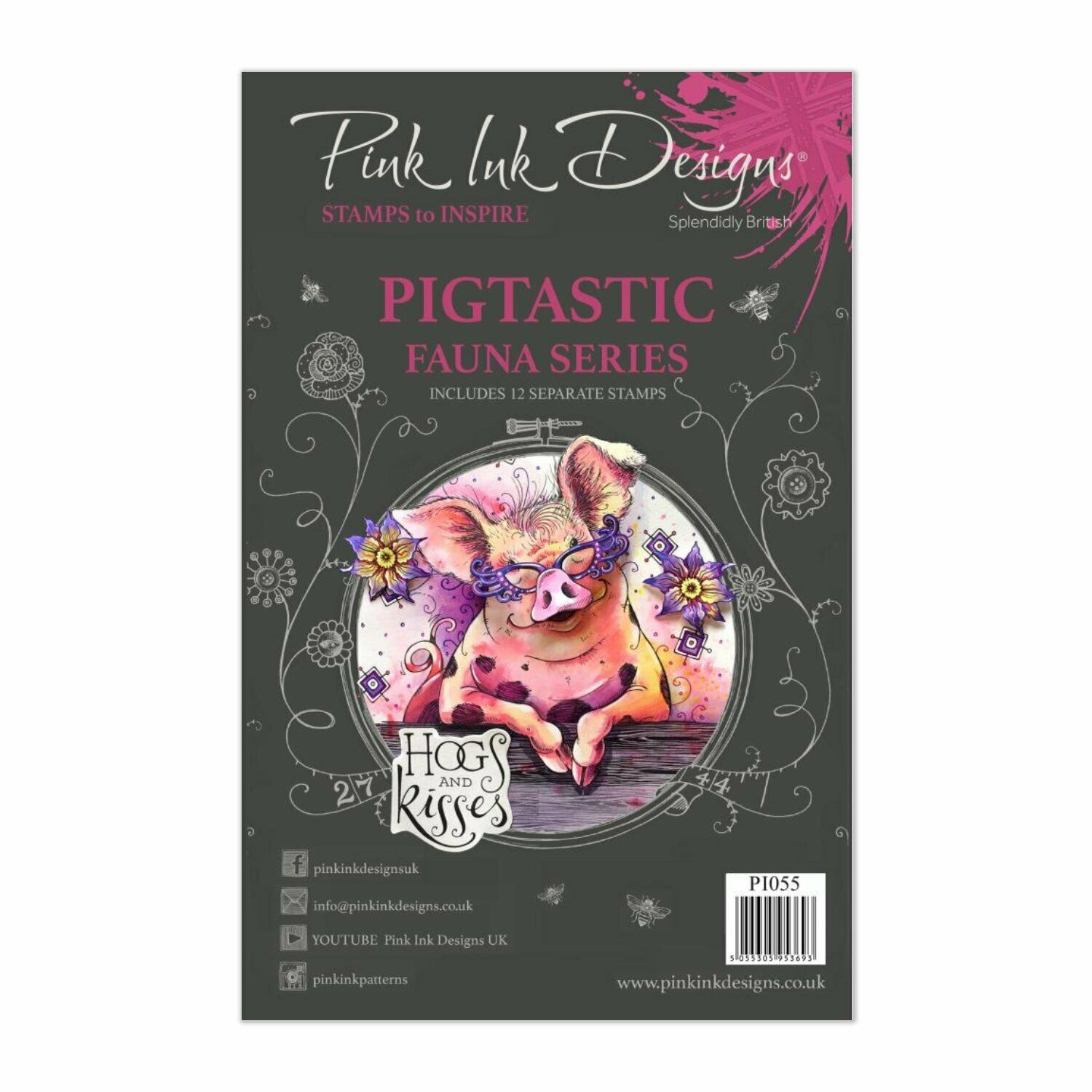 Pink Ink Designs  Stamps  -Fauna  series   - Pigtastic