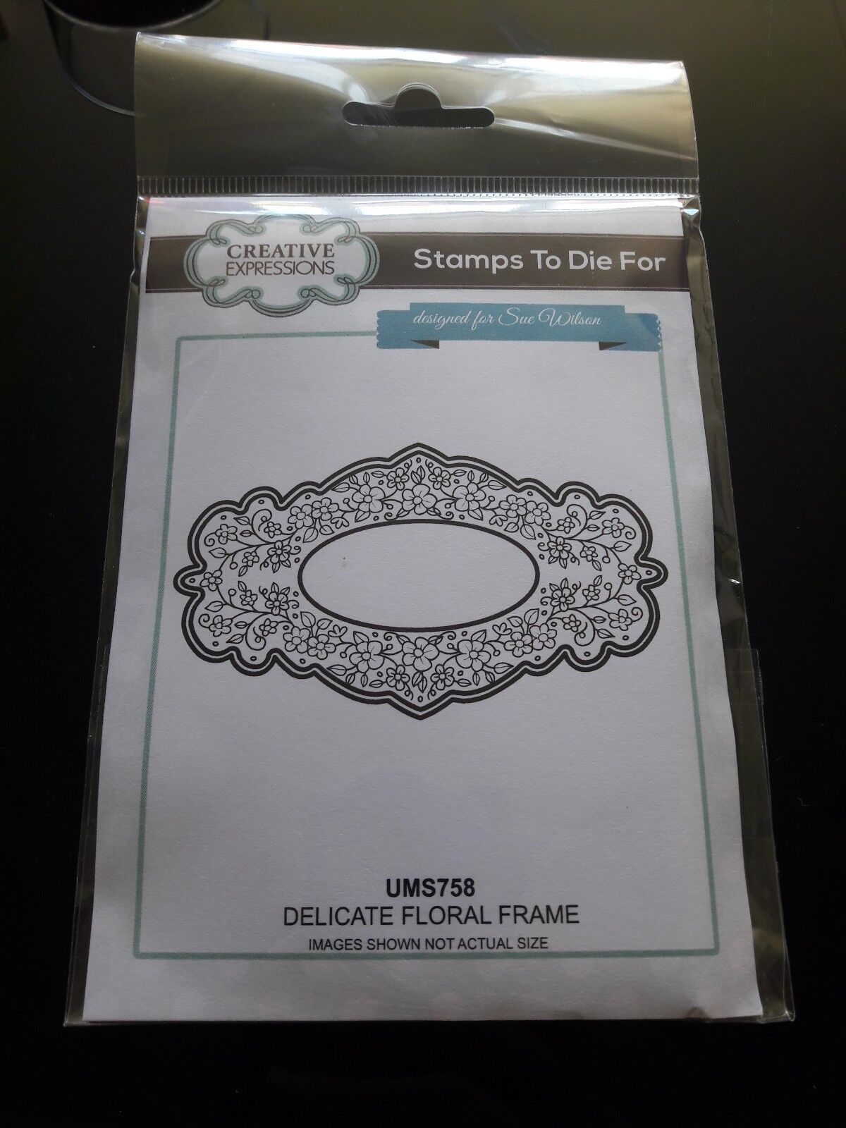 Creative Expressions Delicate Floral Frame Stamp