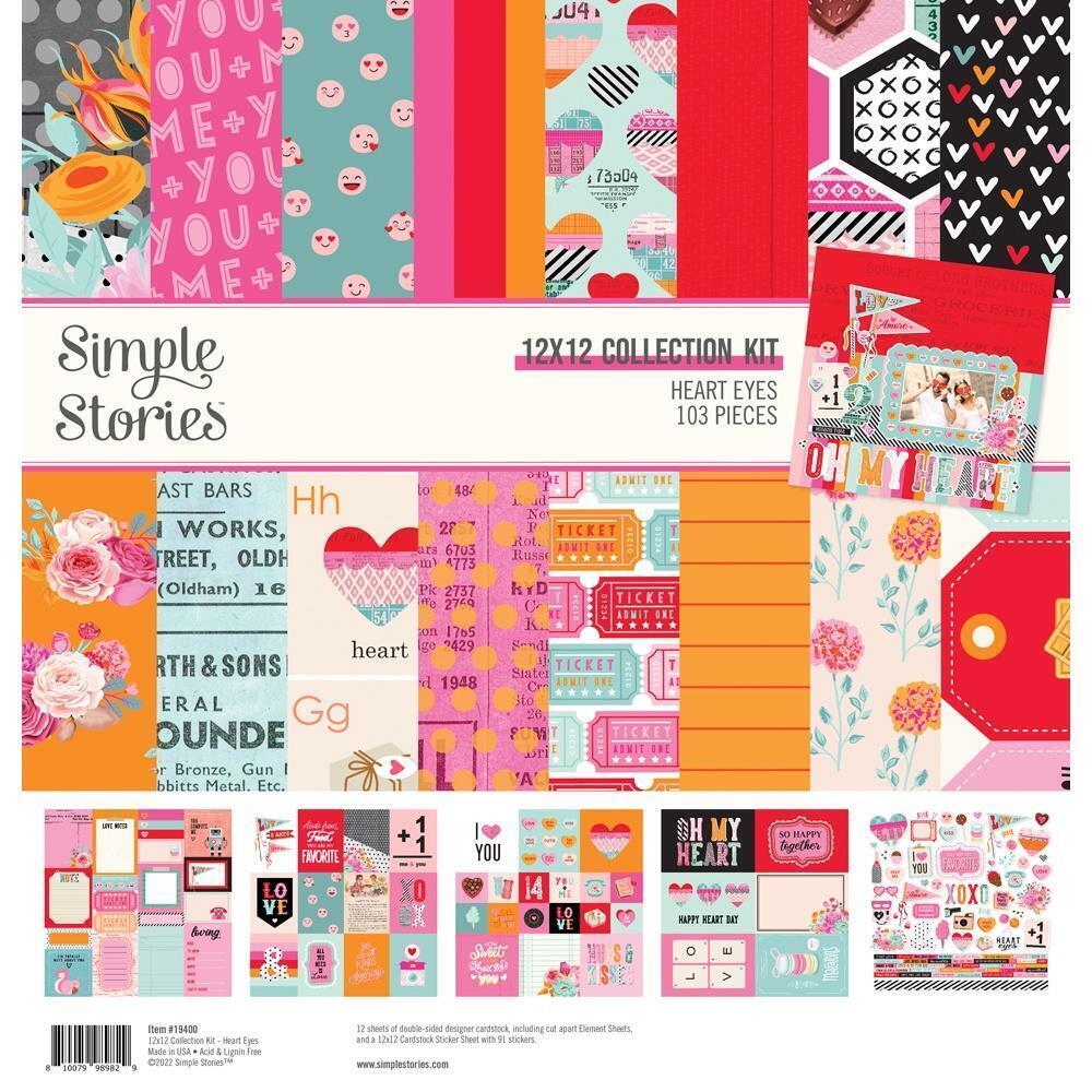 Simple Stories Heart Eyes 12 X 12 Collection Kit