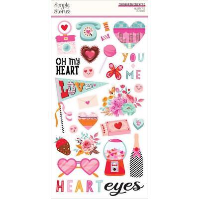 Simple Stories Heart Eyes - chipboard stickers