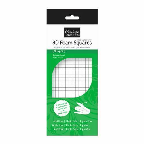 Couture Creations 3D White Foam  Adhesive Squares
