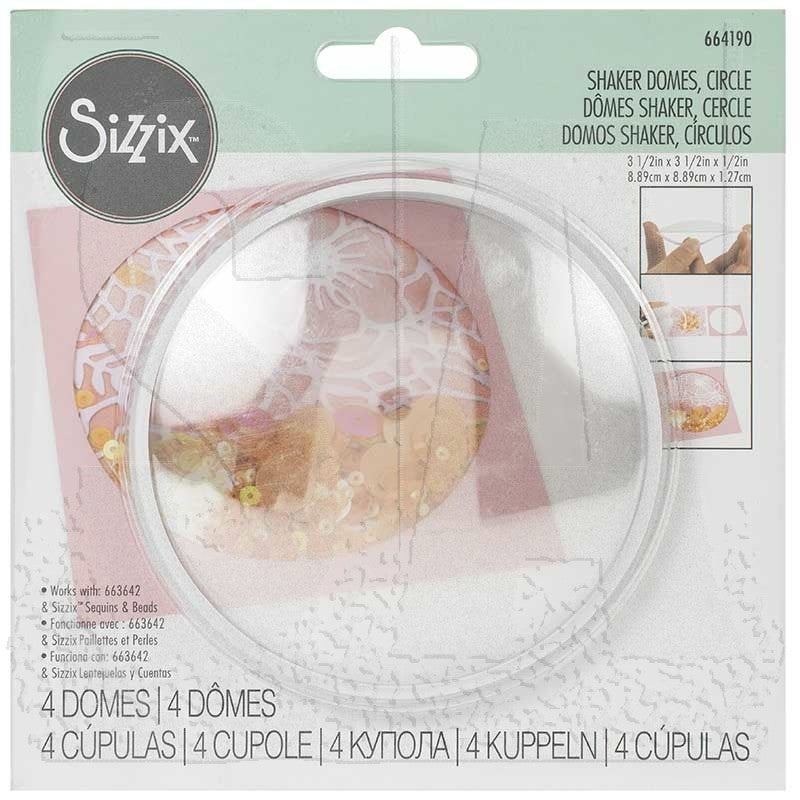 Sizzix  Shaker Domes - Circle 3 1/2"