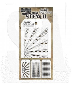 Tim Holtz - Stampers Anonymous - Mini Stencil Set 42