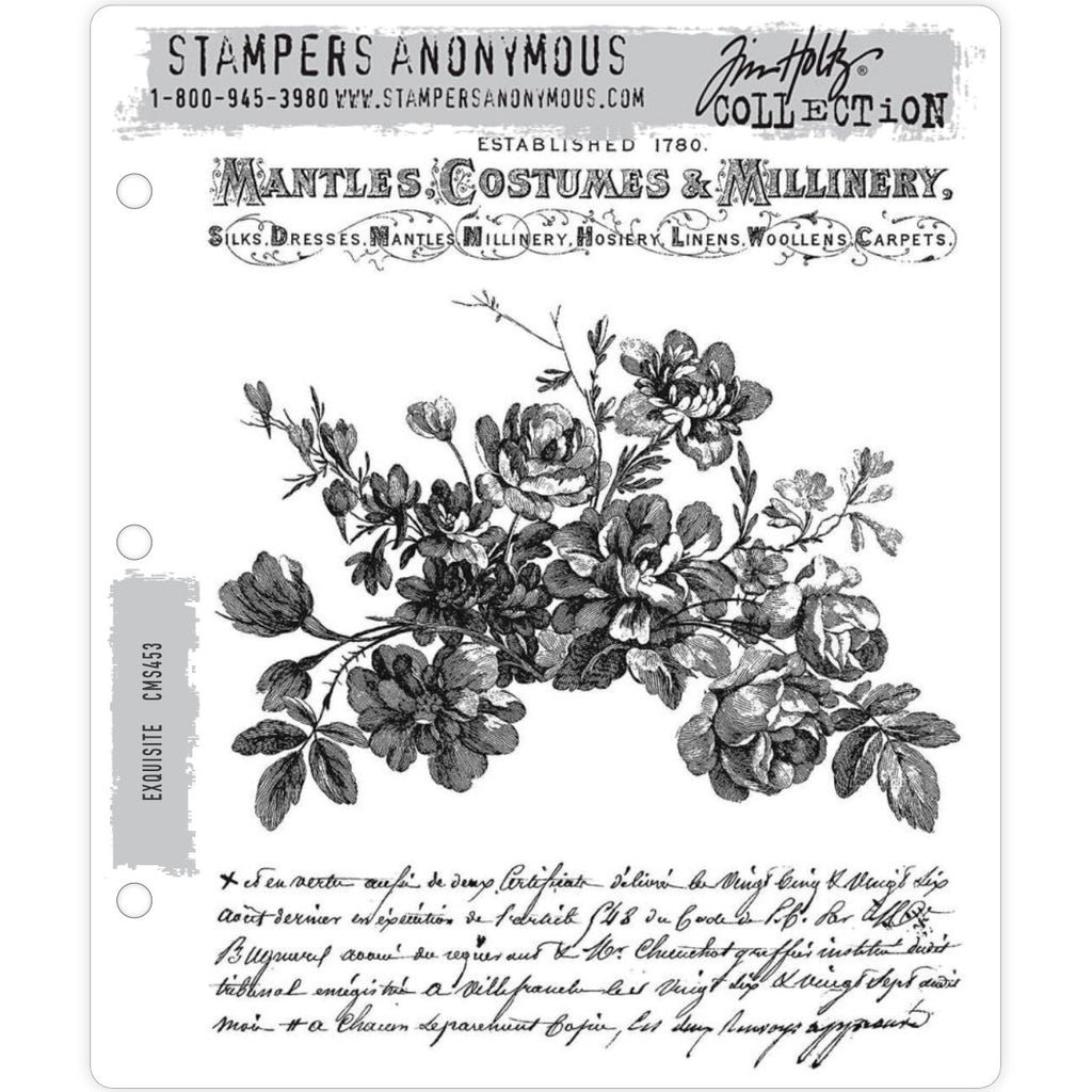 Tim Holtz-Stampers Anonymous-stamp set-Exquisite