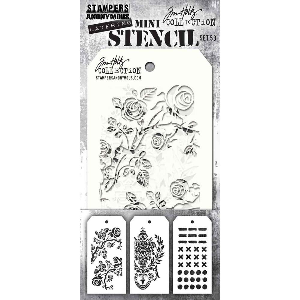 Tim Holtz - Stampers Anonymous - Mini Stencil Set 53